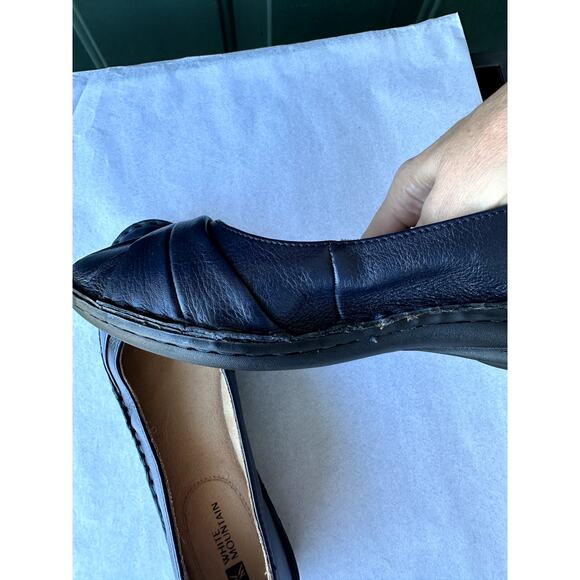 NEW White Mountain Lovestory Love Story Navy Flats 8.5M Leather Classic Comfort - Picture 4 of 7